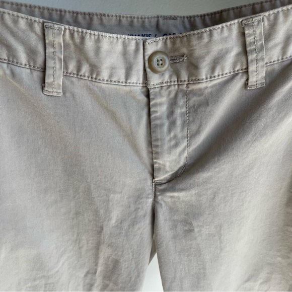 NWOT Gap Low Rise Straight Fit Girlfriend Khaki Tailored Trousers Pants in Beige - Picture 9 of 13